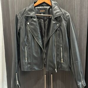 Ambiance Outerwear Faux Leather jacket, new without tags Size L